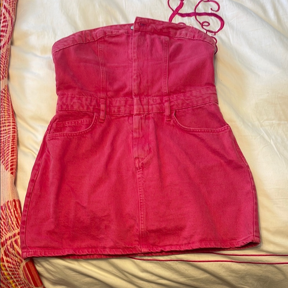 Zara Strapless Pink Dress